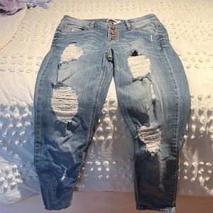 Distressed size 4 refuge jeans